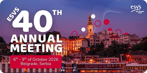 ESVS Annual Meeting 2026 Запрошення для українських судинних хірургів – подання тез відкрито